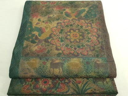 平和屋本店●極上　中国三大刺繍　スワトウ相良刺繍　総刺繍　袋帯　鳥獣花文　金彩　逸品　DZAB5983kh6