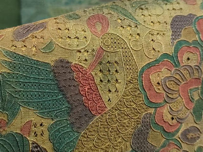 平和屋本店●極上　中国三大刺繍　スワトウ相良刺繍　総刺繍　袋帯　鳥獣花文　金彩　逸品　DZAB5983kh6