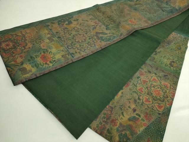 平和屋本店●極上　中国三大刺繍　スワトウ相良刺繍　総刺繍　袋帯　鳥獣花文　金彩　逸品　DZAB5983kh6