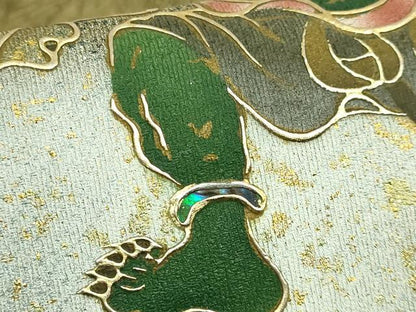 平和屋着物●極上　半幅帯　螺鈿　風神雷神　金彩　逸品　DZAB6018kh6