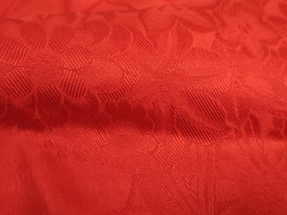 平和屋着物●アンティーク　大正ロマン　長襦袢　袷　花丸地紋　半衿刺繍　逸品　DZAB6032kh6
