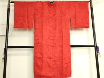 平和屋着物●アンティーク　大正ロマン　長襦袢　袷　花源氏香地紋　逸品　DZAB6033kh6