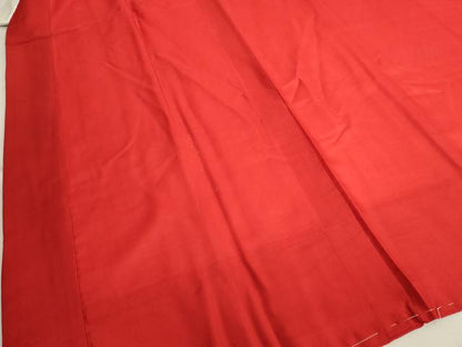 平和屋着物●アンティーク　大正ロマン　長襦袢　袷　色無地　茜色　半衿刺繍　逸品　DZAB6040kh6