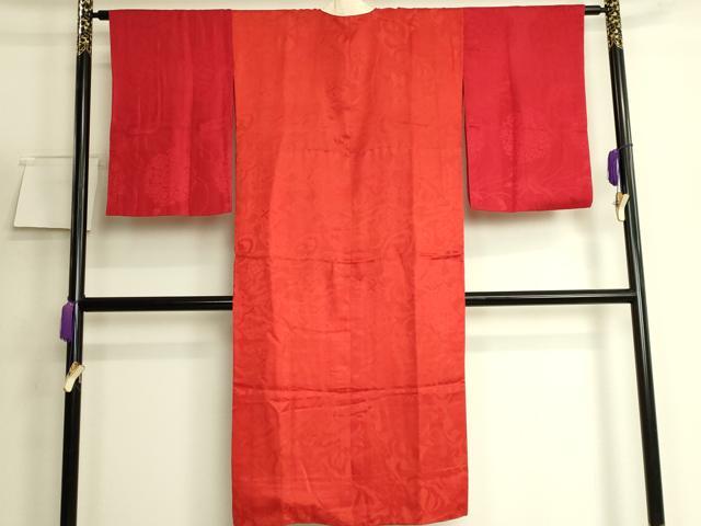 平和屋着物●アンティーク　大正ロマン　長襦袢　袷　宝尽くし地紋　逸品　DZAB6044kh6