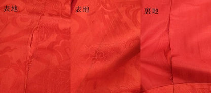 平和屋着物●アンティーク　大正ロマン　長襦袢　袷　宝尽くし地紋　逸品　DZAB6044kh6