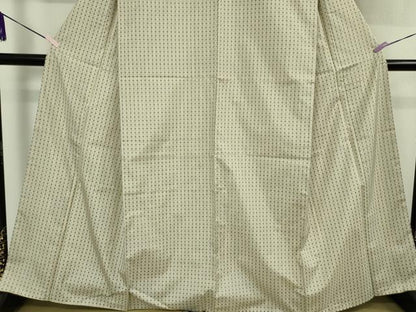 平和屋本店●極上　東郷織物謹製　本場大島紬　草木染　小絣入り全面ポツ絣　新村スミ子作　正絹　証紙付き　逸品　DZAB6061kh6