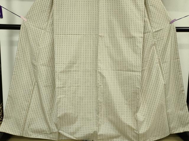 平和屋本店●極上　東郷織物謹製　本場大島紬　草木染　小絣入り全面ポツ絣　新村スミ子作　正絹　証紙付き　逸品　DZAB6061kh6