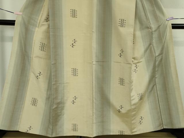 平和屋着物▽極上　本場琉球絣　紬　単衣　野原俊雄作　手おり　証紙付き　逸品　未使用　DZAB6065kh6
