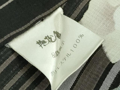 平和屋着物＊極上 夏物 撫松庵 セオアルファ 訪問着 草花文 黒地 洗える着物 逸品 DZAB6069kh6