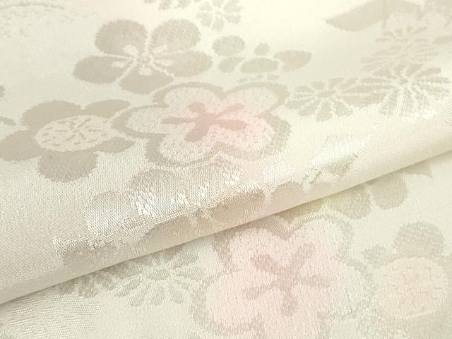 平和屋本店●極上　振袖・長襦袢(無双仕立て)セット　総絞り　束ね熨斗花文　黒地　逸品　DZAB6071kh6