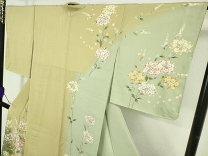 平和屋本店●極上　訪問着　友禅　枝花文　暈し染め　逸品　未使用　DZAB6078kh6