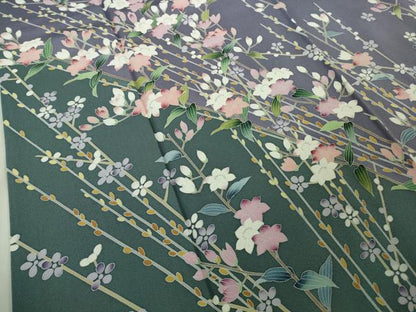 平和屋着物●極上　訪問着　友禅　枝花文　枝蕾　逸品　DZAB6080kh6