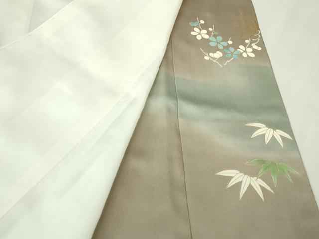 平和屋本店●極上　創業460年・千總　色留袖　駒刺繍　松竹梅　薄い梅染色地　金彩　反端付き　逸品　DZAB6088kh6