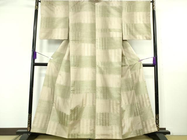 平和屋本店●極上　1897年創業　名門岡野　本場筑前博多織　千年工房　博多紬　博多金ラベル　証紙付き　逸品　DZAB6105kh6