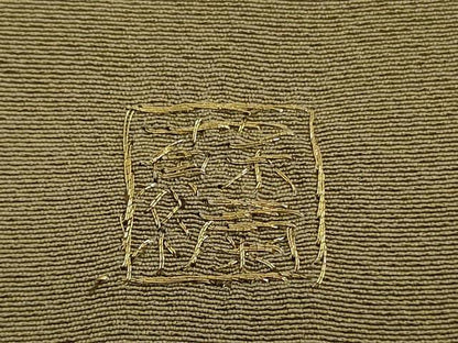 平和屋着物●極上　中国三大刺繍 スワトウ刺繍 汕頭刺繍 蘇州刺繍 訪問着 正倉院花唐草文 桑染色 暈し染め 金糸 逸品 未使用　DZAB6119kh6