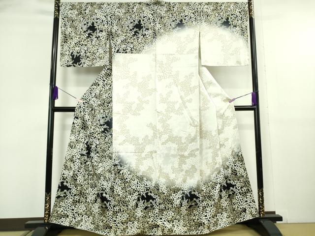 平和屋本店●極上　訪問着　花萩文　暈し染め　金彩　逸品　DZAB6132kh6