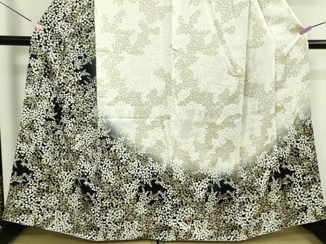 平和屋本店●極上　訪問着　花萩文　暈し染め　金彩　逸品　DZAB6132kh6