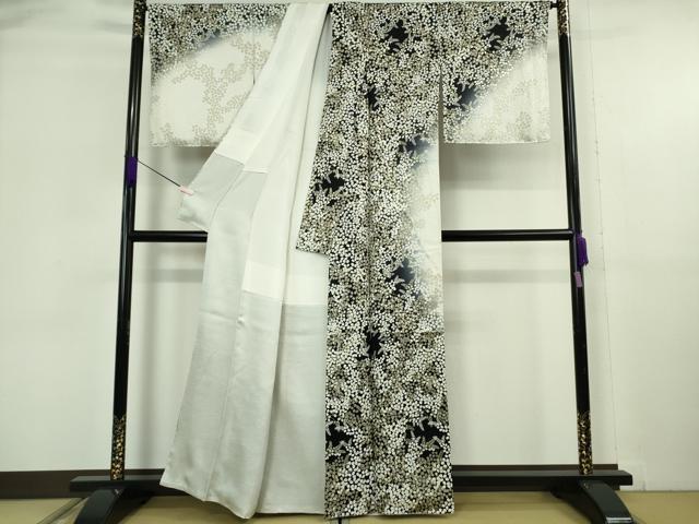 平和屋本店●極上　訪問着　花萩文　暈し染め　金彩　逸品　DZAB6132kh6