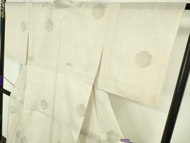 平和屋本店＊極上 夏物 結城紬 夏結城 100亀甲 飛び亀甲柄 雪輪重ね
