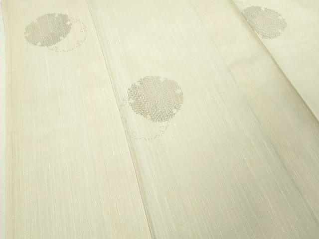 平和屋本店＊極上 夏物 結城紬 夏結城 100亀甲 飛び亀甲柄 雪輪重ね