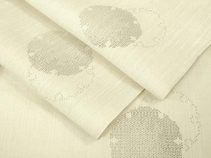 平和屋本店＊極上　夏物　結城紬　夏結城　100亀甲　飛び亀甲柄　雪輪重ね　逸品　DZAB6144kh6