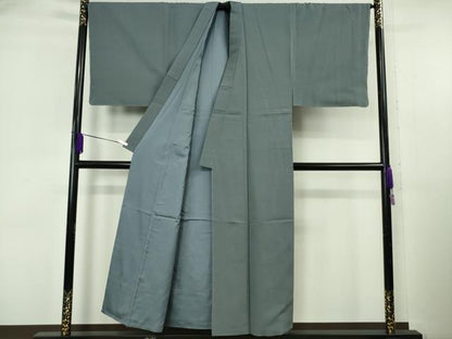 平和屋本店●極上　男性　色紋付　長羽織・兵児帯セット　舛花色×濃藍色　逸品　未使用　DZAB6155kh6
