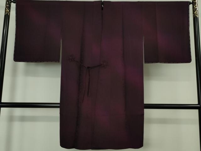 平和屋本店∞極上  金彩友禅 卓越技能者・名工・和田光正 道中着 ロング丈　乱菊　暈し染め　銀彩　反端付き　逸品　未使用　DZAB6157kh6
