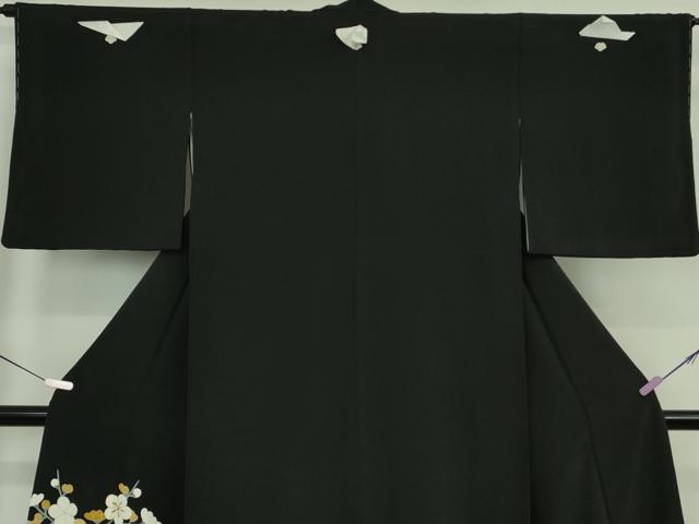 平和屋本店●極上　創業460年・千總　黒留袖　駒刺繍　籬花文箱　金彩　高島屋扱い　逸品　未使用　DZAB6161kh6