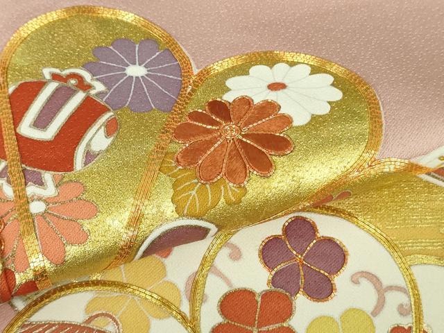 平和屋本店●極上　創業460年・千總　色留袖　駒刺繍　束ね熨斗　宝尽くし花文　虹色地　金彩　大丸扱い　逸品　未使用　DZAB6163kh6