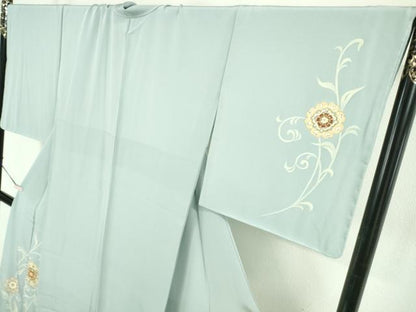 平和屋本店●極上　創業460年・千總　訪問着　駒刺繍　正倉院草花文　金彩　逸品　未使用　DZAB6167kh6