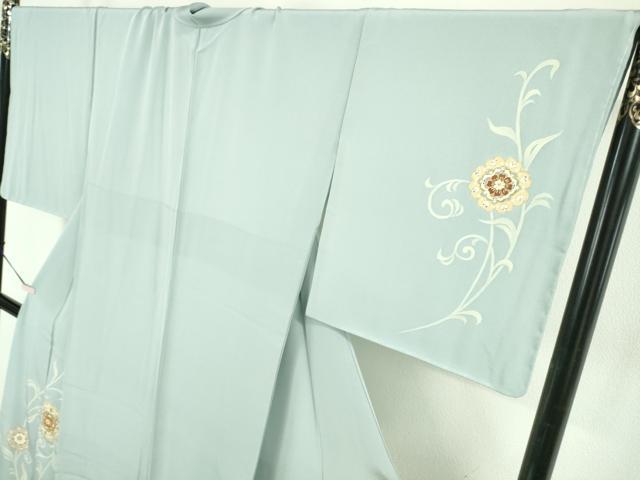 平和屋本店●極上　創業460年・千總　訪問着　駒刺繍　正倉院草花文　金彩　逸品　未使用　DZAB6167kh6