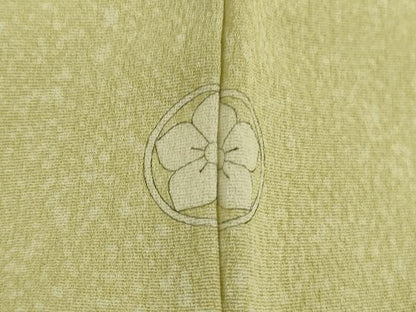 平和屋着物●極上　人間国宝・羽田登喜男　訪問着　駒刺繍　枝菊　たたき染め　逸品　DZAB6174kh6