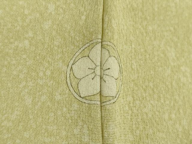 平和屋着物●極上　人間国宝・羽田登喜男　訪問着　駒刺繍　枝菊　たたき染め　逸品　DZAB6174kh6