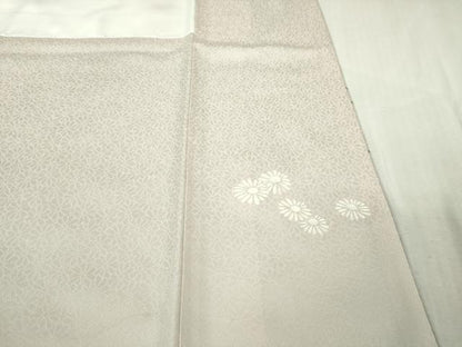 平和屋本店●極上　訪問着　手描き　枝花文　新小石丸　薄桜色地　暈し染め　銀彩　反端付き　逸品　未使用　DZAB6176kh6