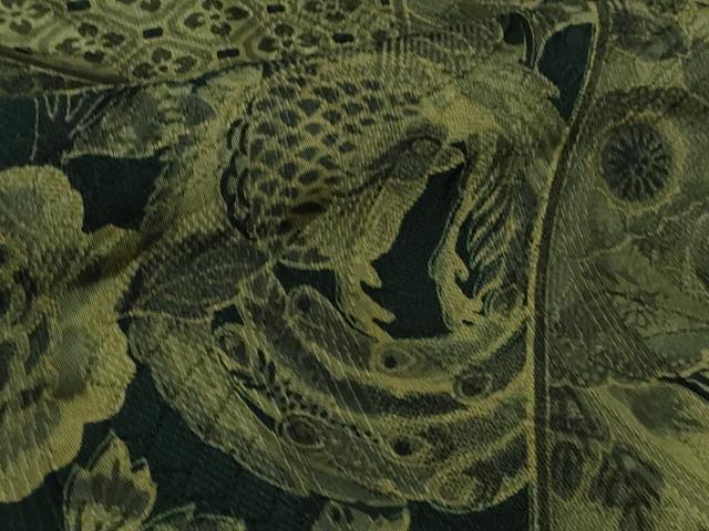 平和屋本店●極上　前田仁仙　仁仙更紗　小紋　天目織　切嵌更紗花鳥文　逸品　未使用　DZAB6182kh6