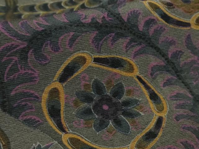 平和屋本店●極上　前田仁仙　仁仙更紗　小紋　鳳凰更紗花文　逸品　DZAB6183kh6