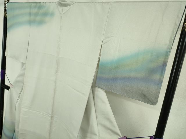 平和屋本店●最高級　二代目 久保田一竹 幻の辻が花 石川県指定無形文化財 牛首紬 訪問着 暈し染め さが美扱い　逸品　未使用　DZAB6185kh6