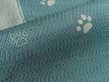 平和屋本店●極上　本場縞大島紬　訪問着　猫　シルエット　足跡　熨斗目花色地　逸品　未使用　DZAB6186kh6