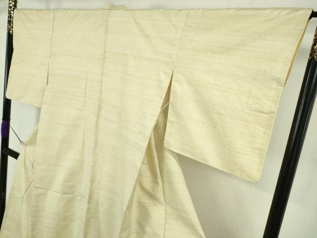 平和屋着物●極上　インド・アッサム　野蚕糸　手織　ムガシルク　阪急百貨店扱い　逸品　DZAB6195kh6