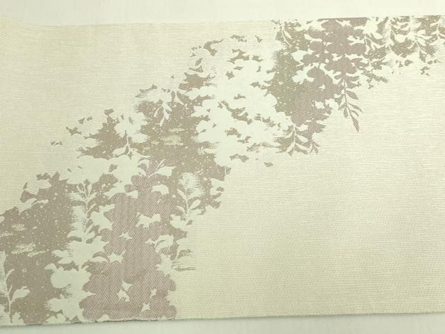 平和屋本店●極上　創業200年・7代目永治屋清左衛門　六通柄袋帯　唐織　枝垂藤文　銀糸　逸品　DZAB6202kh6