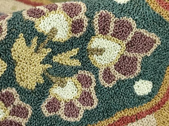平和屋本店●極上　中国三大刺繍　総相良刺繍　総刺繍　袋帯　200万粒　総詰め　正倉院花文　金糸　逸品　DZAB6209kh6