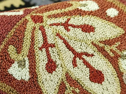 平和屋本店●極上　中国三大刺繍　総相良刺繍　総刺繍　袋帯　200万粒　総詰め　正倉院花文　金糸　逸品　DZAB6209kh6