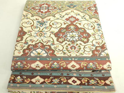 平和屋本店●極上　明綴れ　袋帯　花唐草　金糸　逸品　DZAB6210kh6