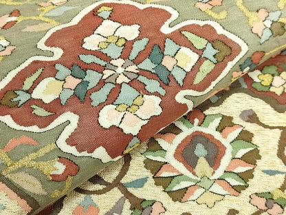 平和屋本店●極上　明綴れ　袋帯　花唐草　金糸　逸品　DZAB6210kh6