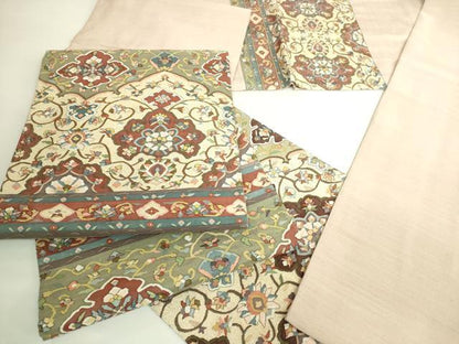 平和屋本店●極上　明綴れ　袋帯　花唐草　金糸　逸品　DZAB6210kh6