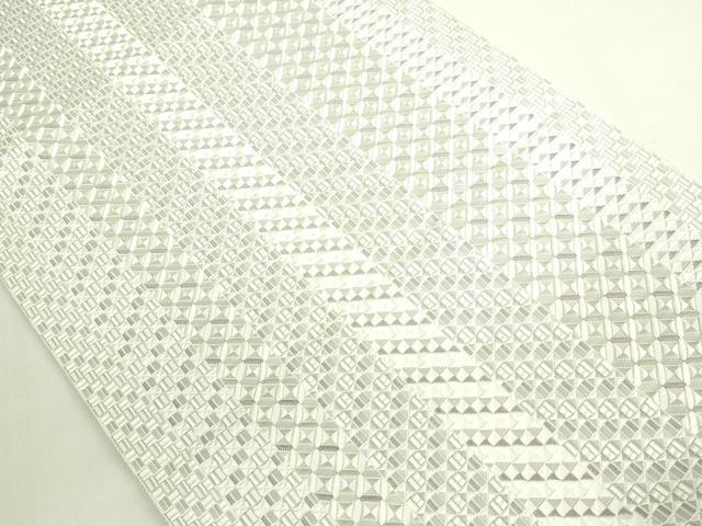 平和屋本店●極上　本場筑前博多織　八寸名古屋帯　切子　逸品　DZAB6216kh6