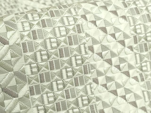 平和屋本店●極上　本場筑前博多織　八寸名古屋帯　切子　逸品　DZAB6216kh6