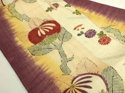 平和屋本店＊極上 夏物 摺型友禅 京都 多ち花 九寸名古屋帯 橘 逸品 DZAB6218kh6