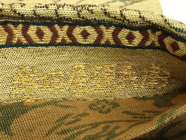 平和屋本店●極上　創業280年　誉田屋源兵衛　両面　太鼓柄袋帯　鳥獣戯画　逸品　DZAB6224kh6