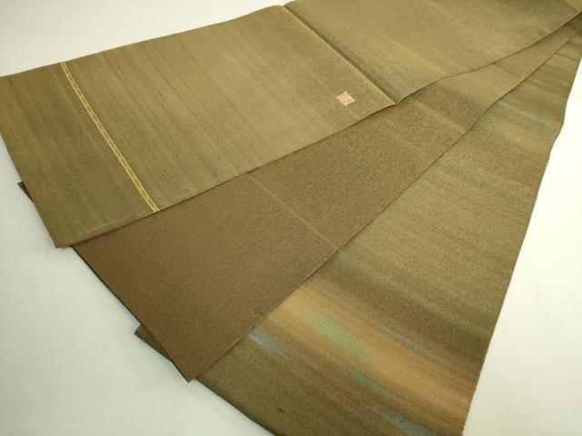 平和屋着物●極上　伝統工芸士　曽根武勇　太鼓柄袋帯　風景文　金糸　逸品　DZAB6238kh6